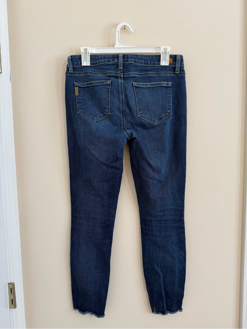 PAIGE Denim Verdugo Ankle in Darton Distressed Raw Frayed Hem Jeans Skinny 29 - Picture 3 of 11